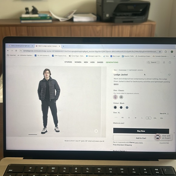 Men’s Canada Goose Lodge Jacket XL - Picture 1 of 11